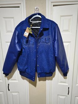 Y2K Rhinestone Varsity Jacket