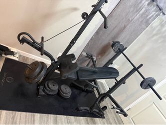 Bench set and weight set