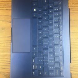 Samsung Galaxy Book Flex NP930QCG-K01US Keyboard Assembly + Bottom Case Housing (Blue)