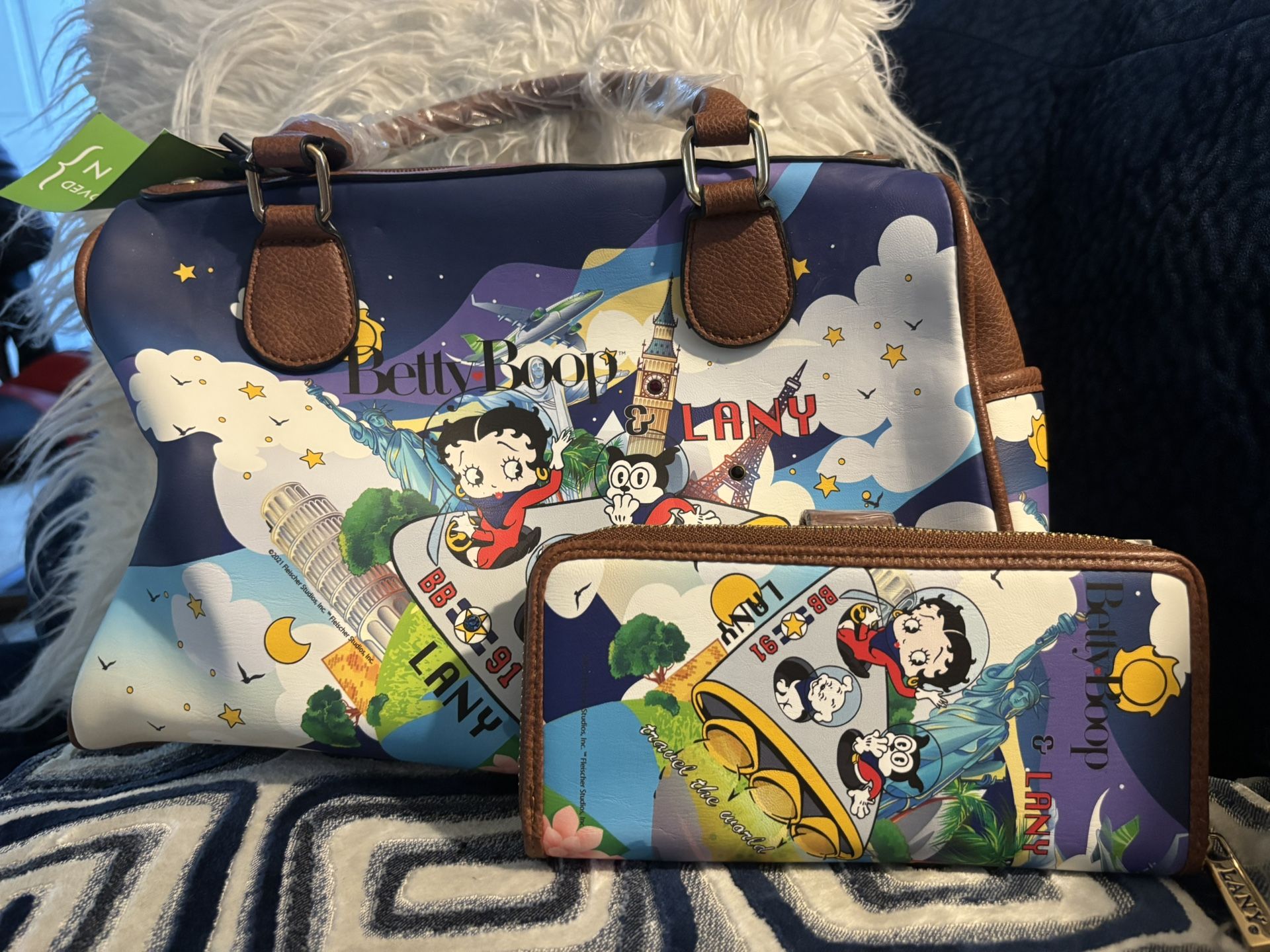 Light Brown Lany Handbag And Wallet
