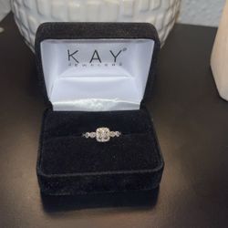 10k white gold band diamond engagement ring