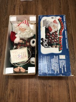 Vintage Telco Sleeping Santa Animated Snoring Whistling 1992 Motion-ettes