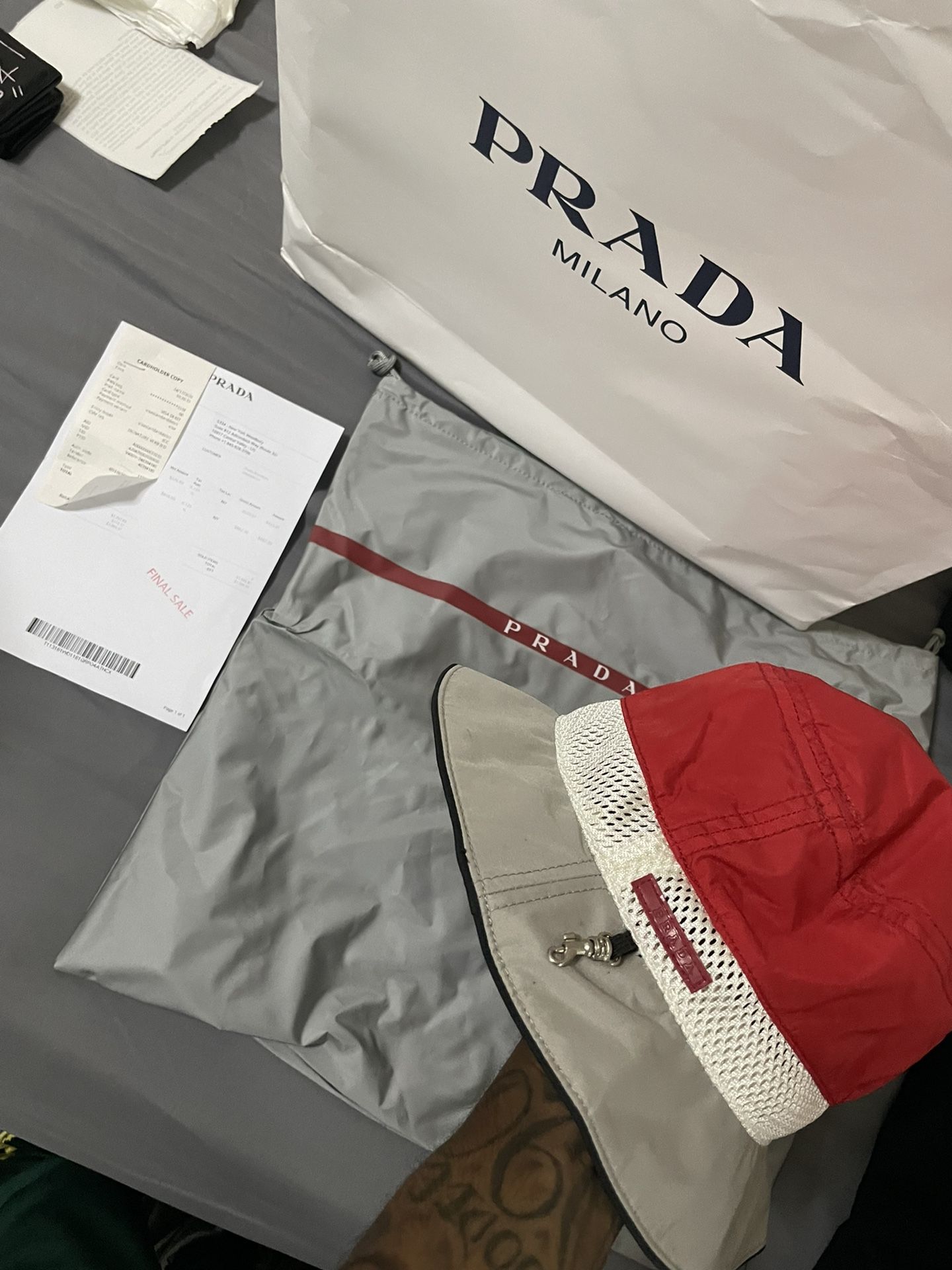 Prada Bucket Hat 100% Authentic 