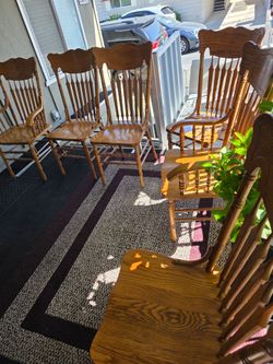 Oak chairs