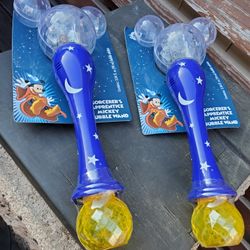 2 Disney Parks Sorcerers Apprentice Mickey Bubble Wands