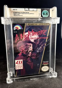 AUTOGRAPHED! robert england freddy krueger Nightmare On elm street NES- WATA 6.5