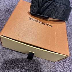 louis vuitton black belt