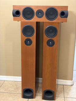 Linn AV 5140 Floorstanding Speakers with AV5120 Center Speaker