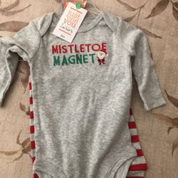 Baby boy Christmas outfit new with tags $6 3months
