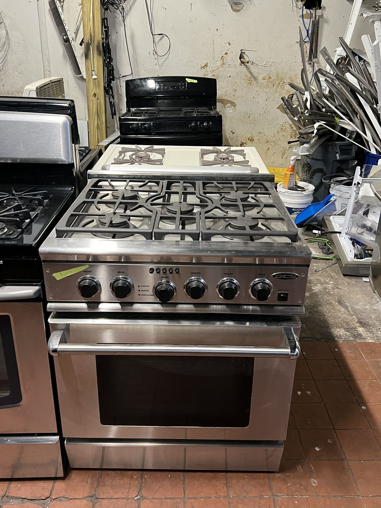 DCS 30 inch industrial electric 220V and gas range/ estufa comercial gas y eléctrica stainless steel