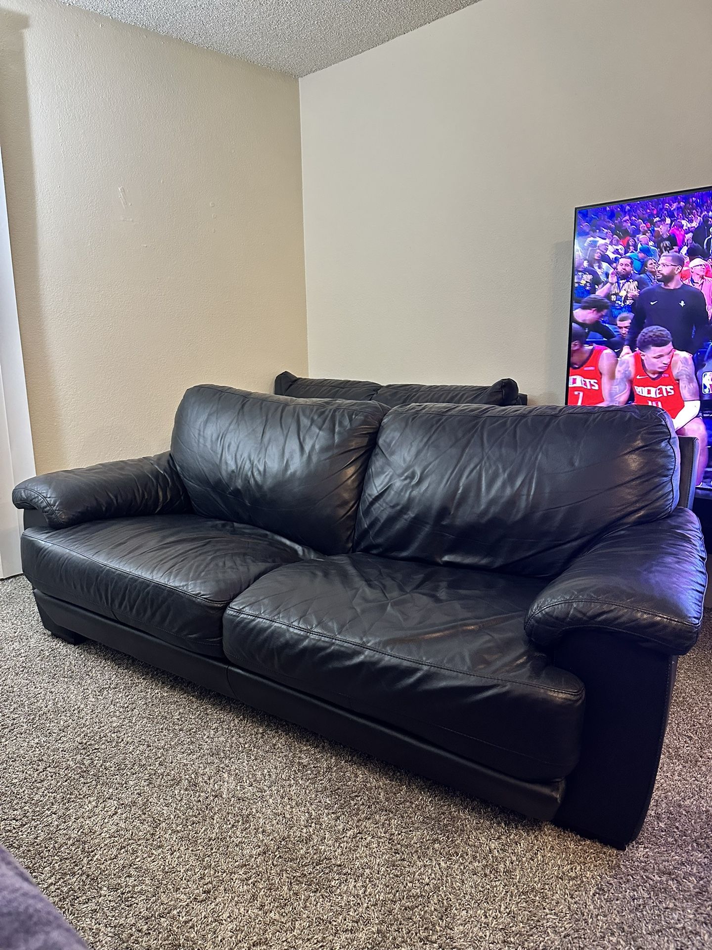 Black Leather Couch