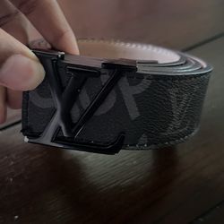 Louis Vuitton X Supreme Collab Belt