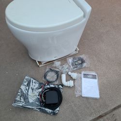 Dometic MasterFlush Moderno 8540 ((contact info removed)01) 12V RV Boat etc. toilet with brand new control module and Dometic Touchpad Kit