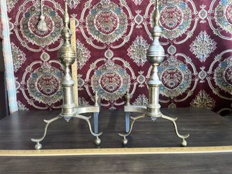 Vintage Brass Andirons