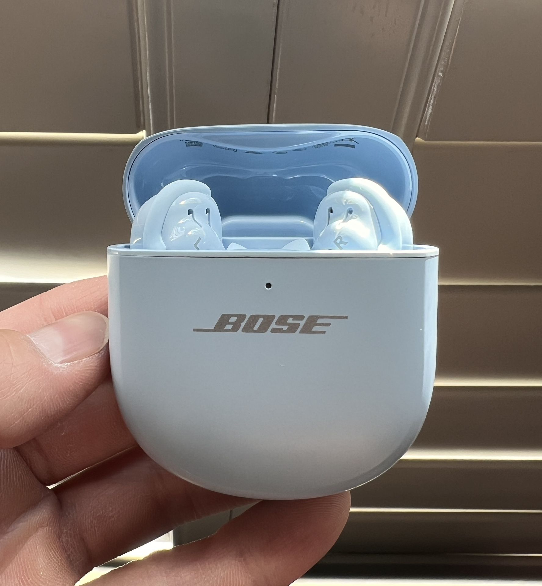 Bose QuietComfort Ultra Wireless Noise Cancelling Earbuds - Moonstone Blue