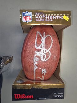 Joe Theismann signed football