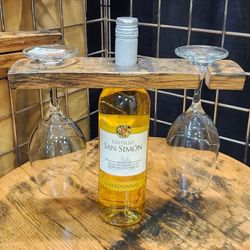 Bourbon Barrel Wine Glass Stand 