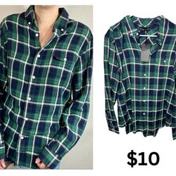 New Plaid Button up