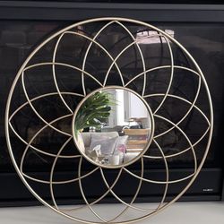 Gold Flower Mirror 