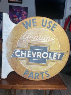 1940s original Chevy sign original