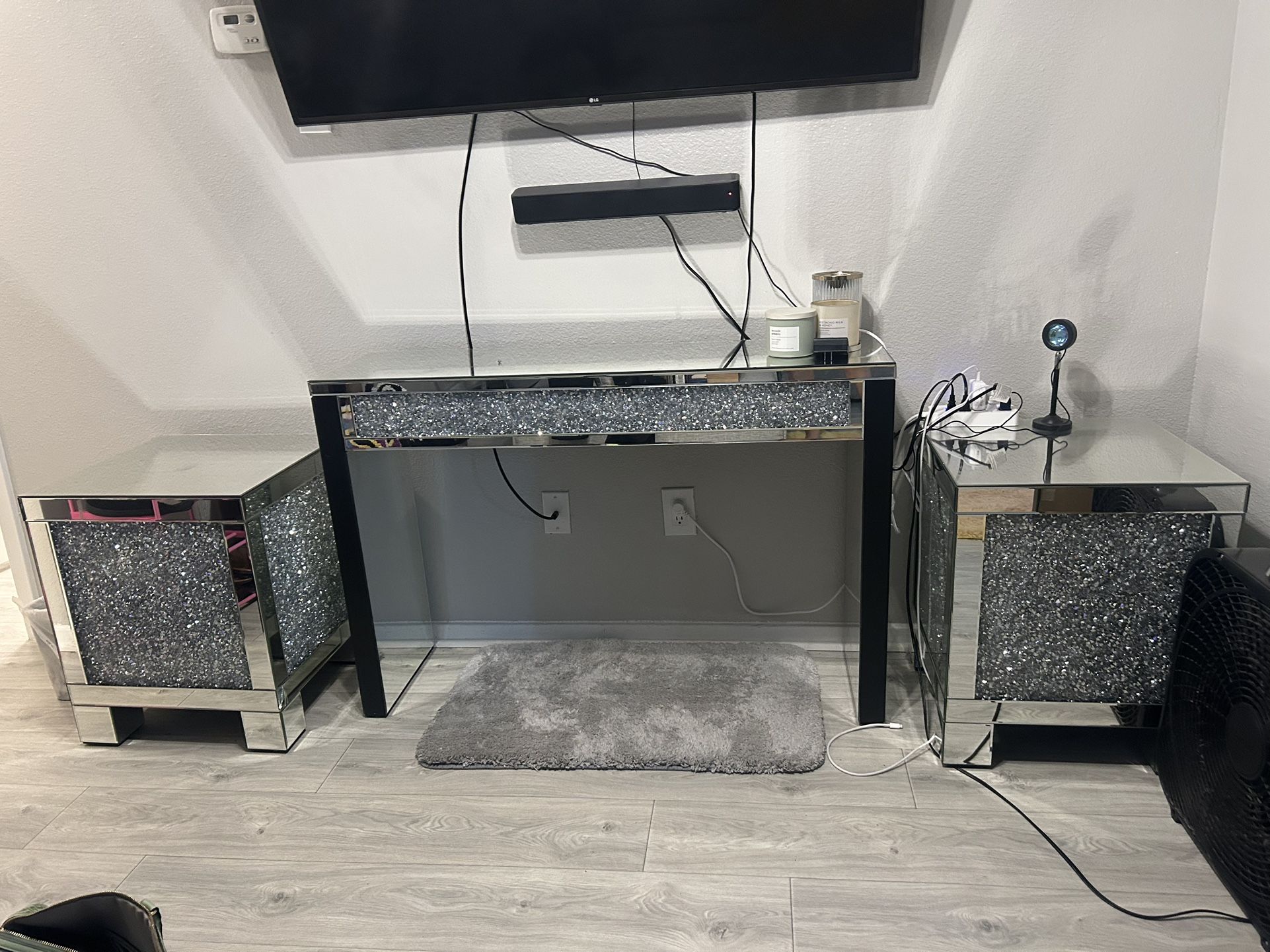 Mirror- End Table And Side Table