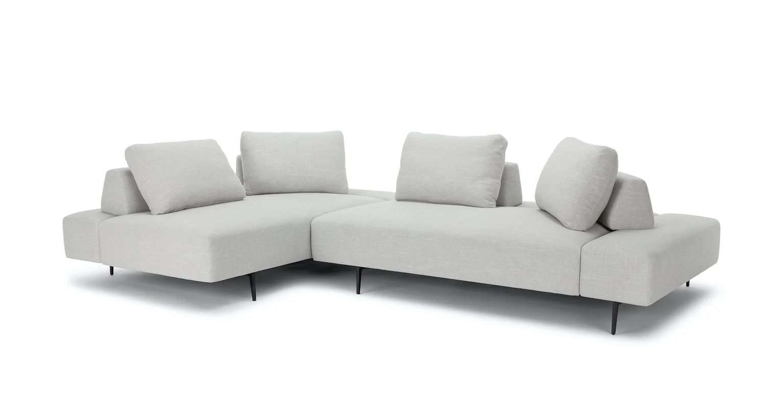 Brand New Article Divan Sectional- White