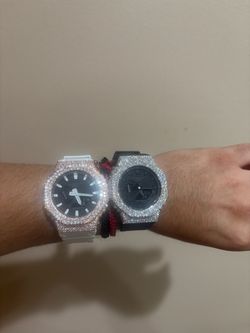 G shocks with moissanite diamonds
