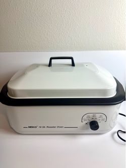 Nesco 18 Quart Roaster Oven with Rack Adjustable Temperature 200°F-450°F