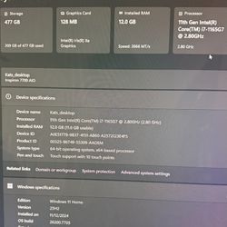 Dell Inspiron 7700 All In One Desktop (touchscreen)