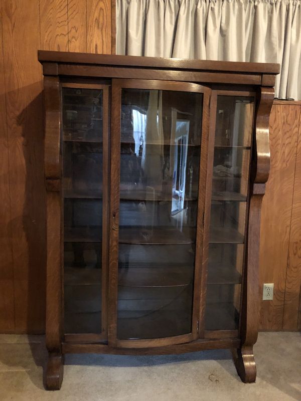 1920’s Curved Glass China Hutch for Sale in Los Angeles, CA OfferUp