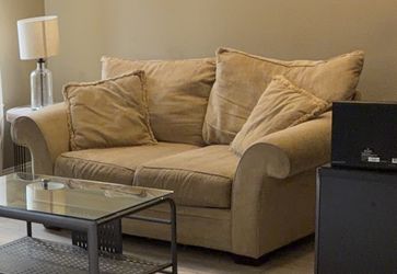 Beige sofa