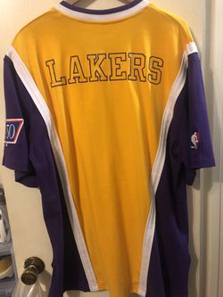 2018 A Bathing Ape Mitchell Ness Lakers Warm Up Jacket Size XXL Basketball