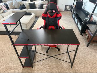 Gaming desk with Gaming chair
