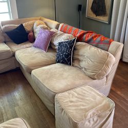 Large Tan sectional Couch