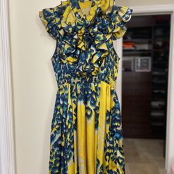 Yellow Ruffle Dress By Forever 21 XXI - Spring / Summer