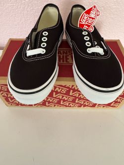 Vans Authentic Black Canvas Sneakers