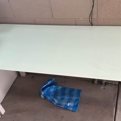 IKEA Frosted Glass Top Desk
