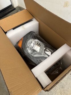 Ford Transit Black Clear Headlight Set