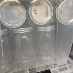 25 Ball Wide Mouth Mason Jars 32oz