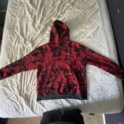 Red & Black Air Jordan Hoodie