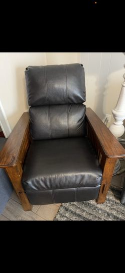 2 Identical Authentic Leather Recliners $250 For Both Or $150 Each