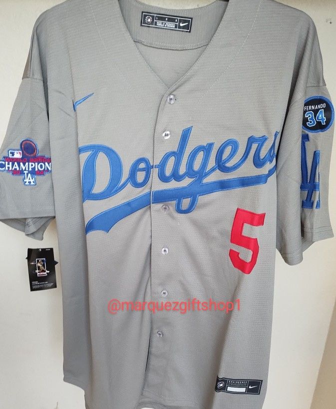 Men's Freeman Dodgers WS Jerseys