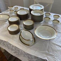 Noritake China 5675 -79pc 22K Gold Gilded