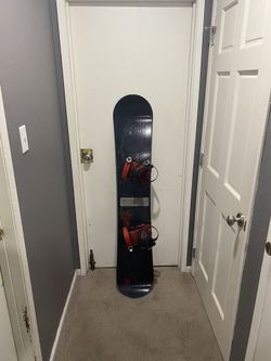 Snowboard with Bindings - Size 155cm