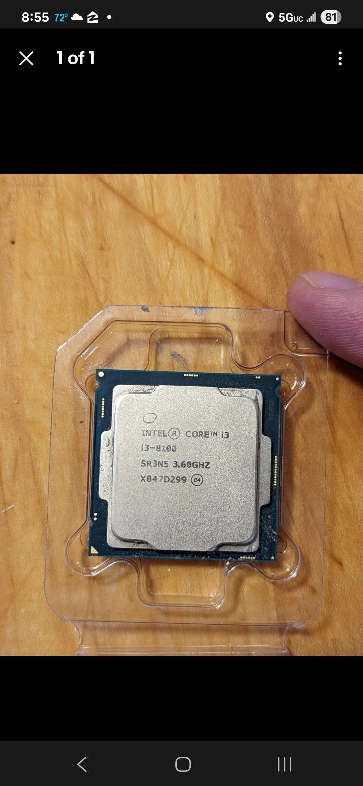 I3 8100 Cpu Processor With Stock Cooler