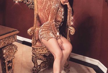 gold dress open back