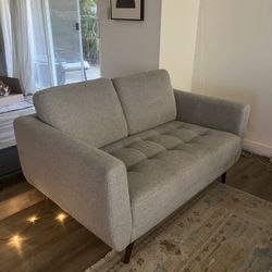 Gray Loveseat 