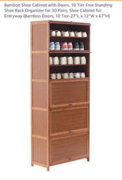 10 or 5 tier SHOE CABINET