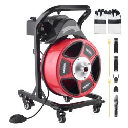 Drain Cleaner Machine 50 FT x 1/2 Inch