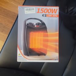Electric Heater 1500W 120V 60Hz Ceramic Fan Heater
